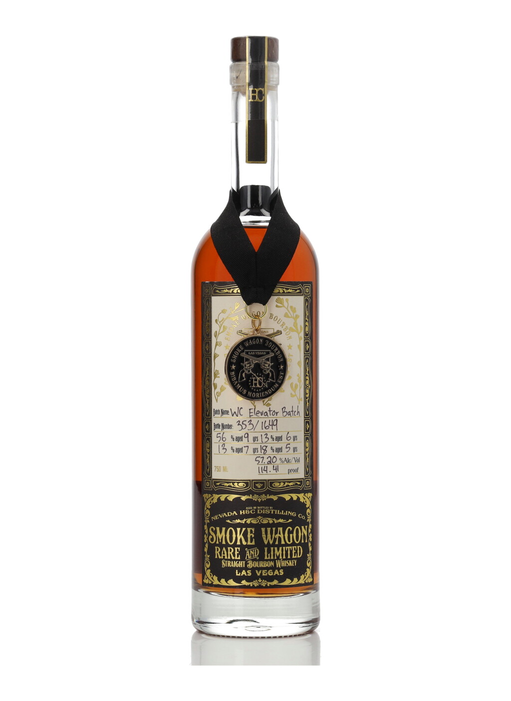 View full screen - View 1 of Lot 261. Smoke Wagon Rare and Limited WC Elevator Batch 114.41 Proof NV (1 BT 75cl).