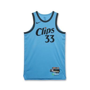 View full screen - View 1 of Lot 142. Nicolas Batum Los Angeles Clippers 2024-2025 Game Worn City Edition Jersey .