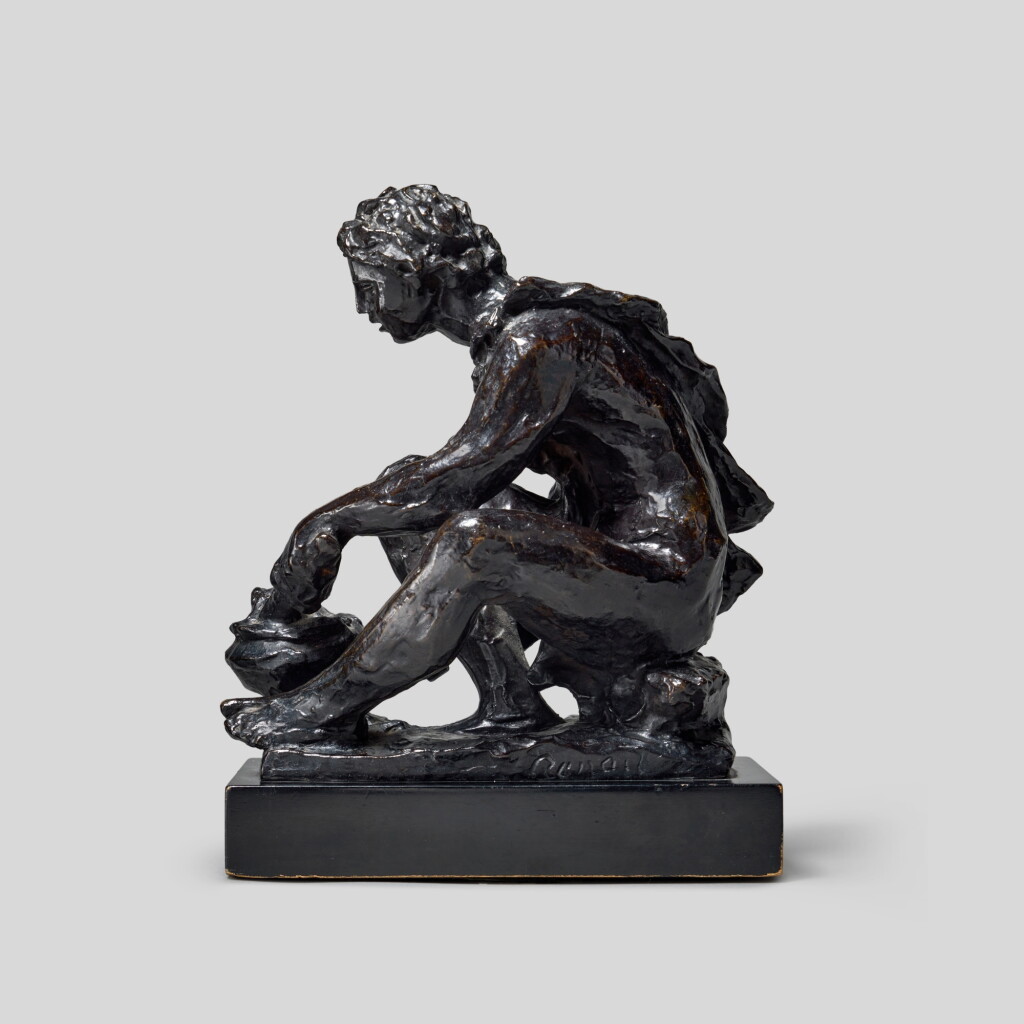 View full screen - View 1 of Lot 2211. Le Feu ou Le Petit forgeron accroupie ou Le Berger.