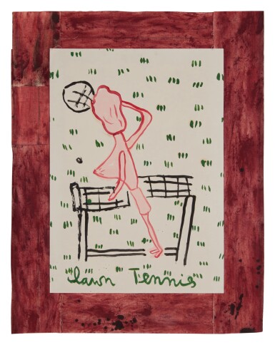 View full screen - View 1 of Lot 331. Tennis Player, Empty Racquet.