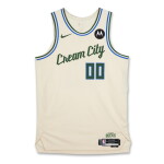 Jericho Sims Milwaukee Bucks 2025-2026 Game Worn City Edition Jersey | Matched to 2 Games