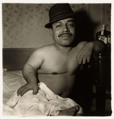 View full screen - View 1 of Lot 200. Mexican Dwarf in his Hotel Room in N. Y. C..
