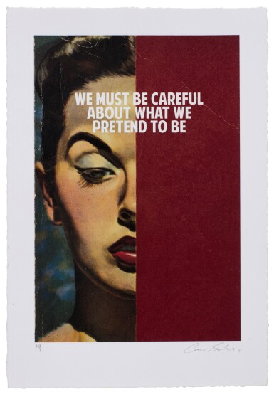 View full screen - View 1 of Lot 345. We Must Be Careful.