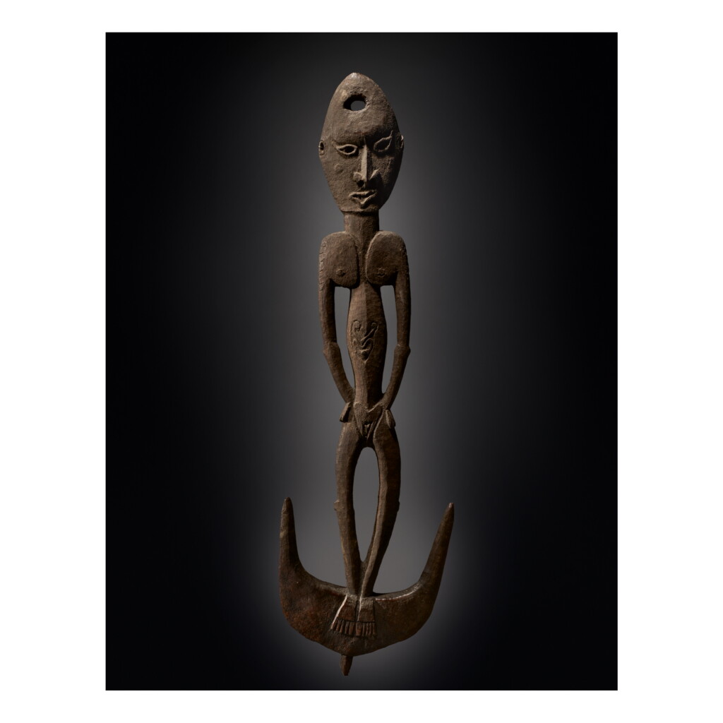 View full screen - View 1 of Lot 53. SAWOS OR IATMUL SUSPENSION HOOK (SAMBAN).