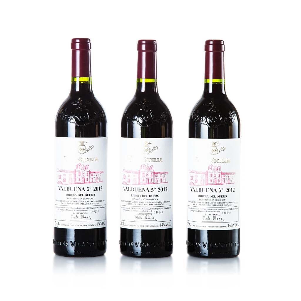 View full screen - View 1 of Lot 414. Vega Sicilia, 'Valbuena No. 5' 2012 (3 BT).
