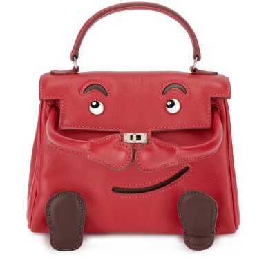 View full screen - View 1 of Lot 697. Limited Edition Vermillion and Chocolat Swift Bellavita Taipei Quelle Idole Kelly Doll Palladium Hardware, 2009.