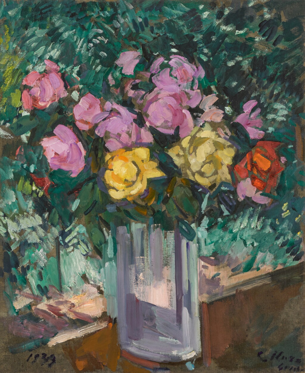 View full screen - View 1 of Lot 299. Roses in a Vase.