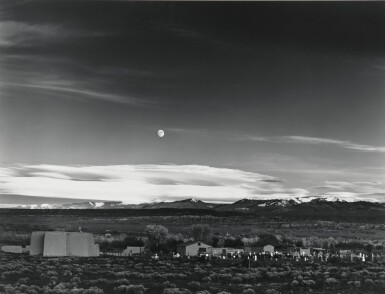 View full screen - View 1 of Lot 29. 'Moonrise, Hernandez, New Mexico'.