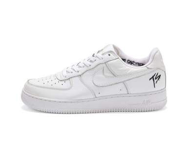 View full screen - View 1 of Lot 99. Air Force 1 Low Terror Squad White ‘Friends & Family' | Taille US 11, EUR 45 .