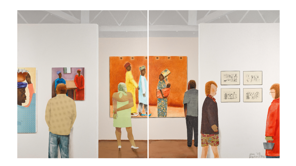 View full screen - View 1 of Lot 91. Senegalese Images Exhibition (Diptych).