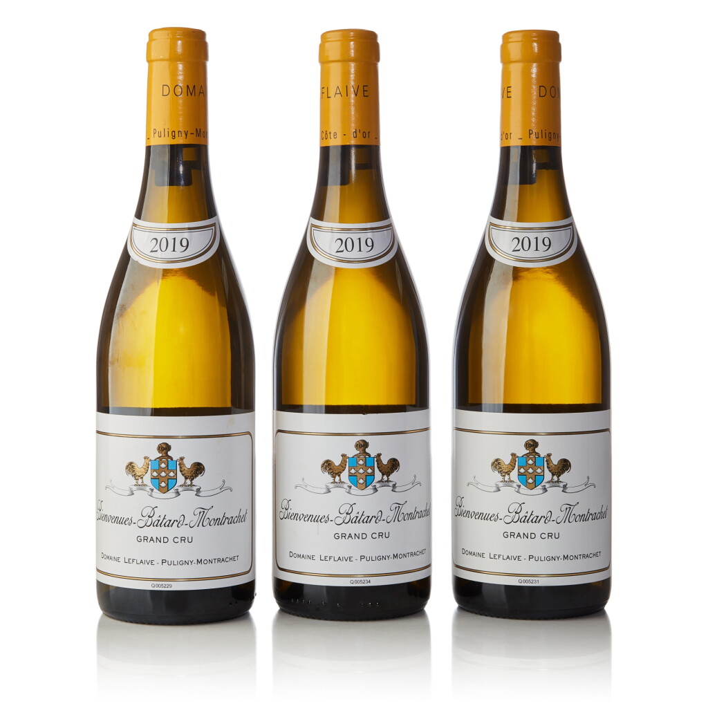 View full screen - View 1 of Lot 556. Bienvenues Bâtard Montrachet 2019 Domaine Leflaive (3 BT).