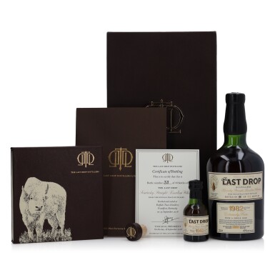View full screen - View 1 of Lot 1246. The Last Drop Buffalo Trace Kentucky Straight Bourbon 18 Year Old 45.0 abv 1982 (1 Bottle 75cl).
