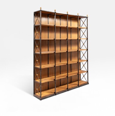 View full screen - View 1 of Lot 153. Bookcase, circa 1950-1960 | Bibliothèque, vers 1950-1960.
