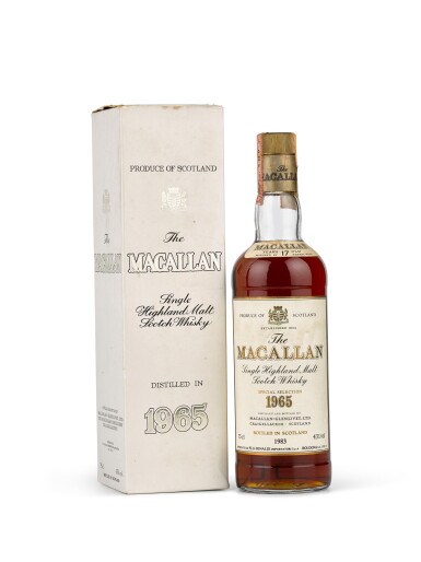 View full screen - View 1 of Lot 4. The Macallan 17 Year Old Highland Single Malt 1965 (1 BT).