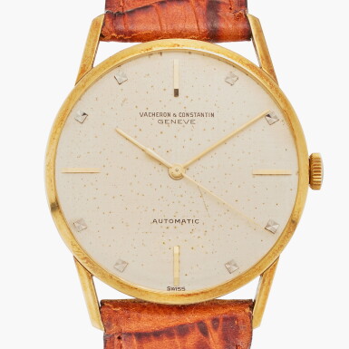 View full screen - View 1 of Lot 654. Reference 6637 | A yellow gold automatic wristwatch, Circa 1962.