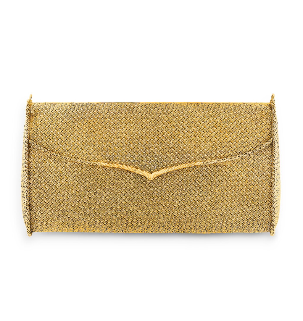 View full screen - View 1 of Lot 59. Pochette du soir or | Gold evening clutch.