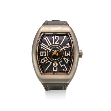 View full screen - View 1 of Lot 609. FRANCK MULLER | VANGUARD, REFERENCE V 45 SC DT, A TITANIUM WRISTWATCH WITH DATE, CIRCA 2015.