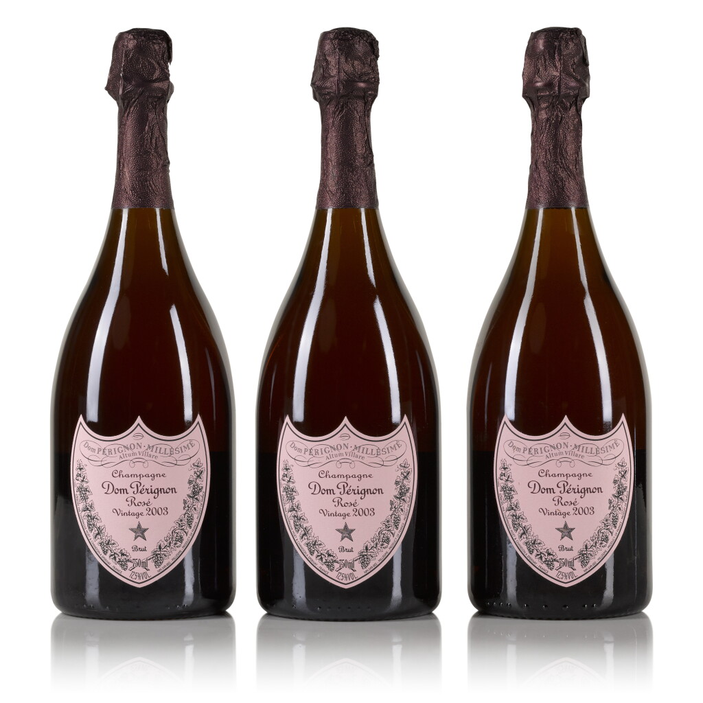 View full screen - View 1 of Lot 39. Dom Pérignon, Rosé 2003 (3 BT).