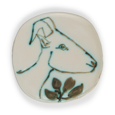 View full screen - View 1 of Lot 68. PABLO PICASSO | TÊTE DE CHÈVRE DE PROFIL (A. R. 106).