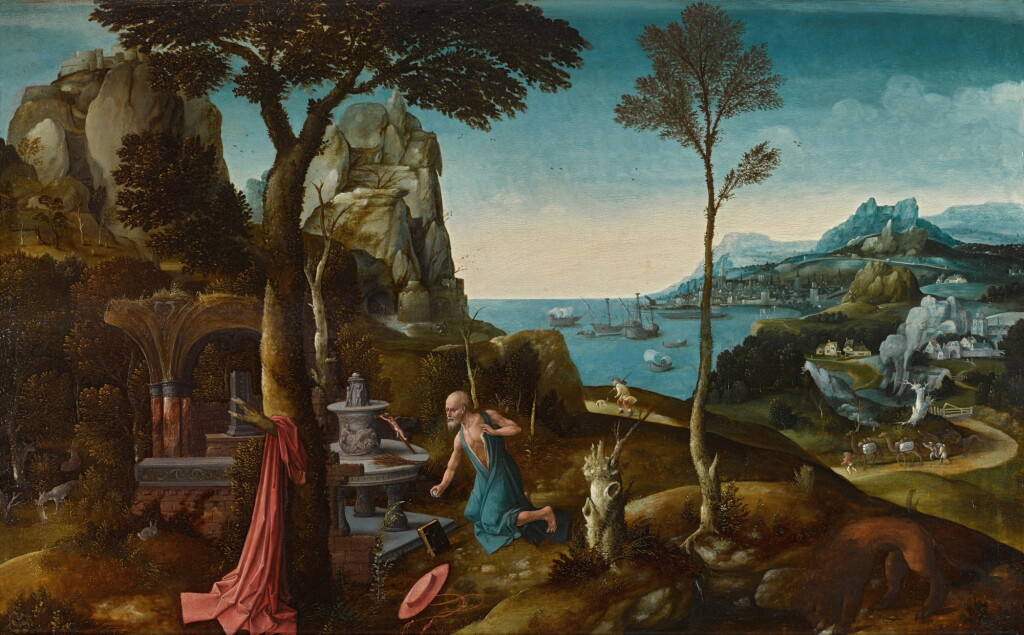 View full screen - View 1 of Lot 2. Saint Jerome in the wilderness | 《荒野上的聖杰羅姆》.