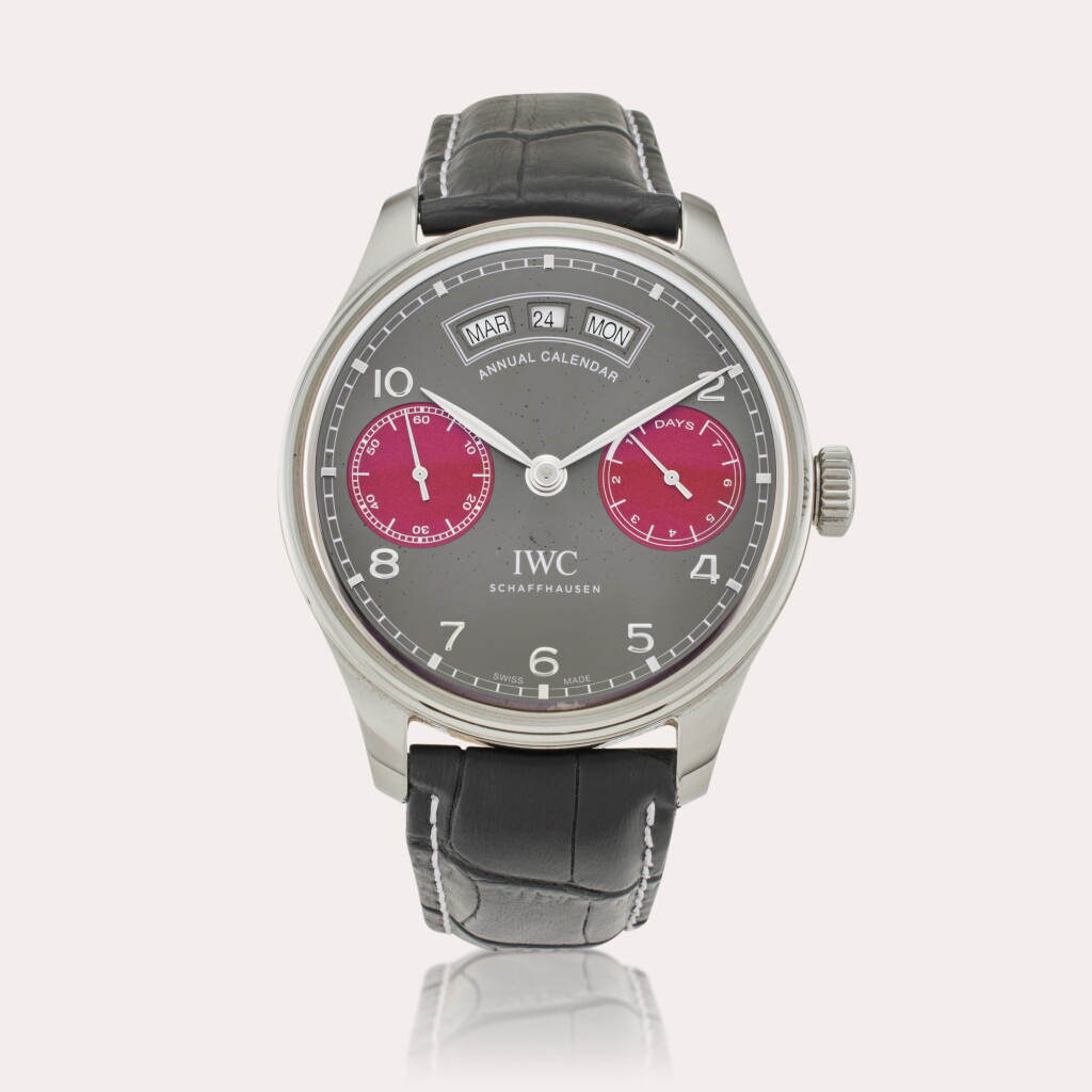 View full screen - View 1 of Lot 399. Reference IW5035-06 Portugieser Annual Calendar ‘Tribeca Film Festival 2016’ | A limited edition stainless steel automatic annual calendar wristwatch, Circa 2016 .