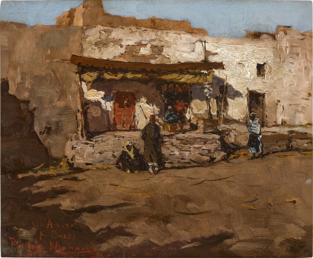 View full screen - View 1 of Lot 145. A North African street.