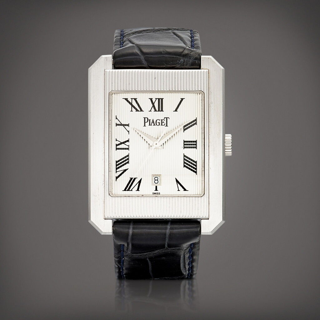 View full screen - View 1 of Lot 8664. Protocole, Reference 26100 | A white gold wristwatch with date, Circa 2000 | 伯爵 | Protocole 型號26100 | 白金腕錶,備日期顯示,約2000年製.