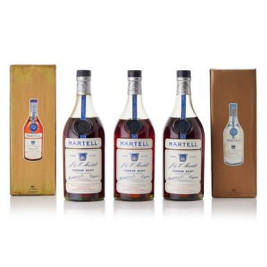 View full screen - View 1 of Lot 9568. Martell Cordon Bleu Cognac 40.0 abv NV (3 BT70).
