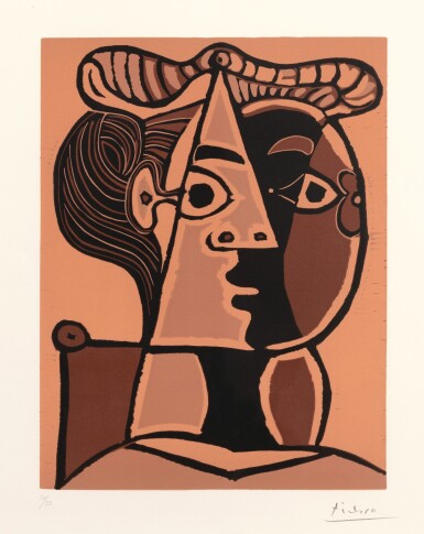 View full screen - View 1 of Lot 19. Femme assise au chignon (B. 1071; Ba. 1298; Picasso Project L-118).