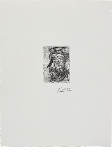 View full screen - View of Barbu de profil, from Séries 347 (B. 1508; Ba. 1524) .