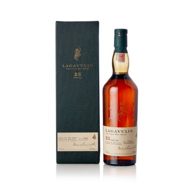 View full screen - View 1 of Lot 7140. Lagavulin 25 Year Old Natural Cask Strength 57.2 abv 1977 (1 BT70).