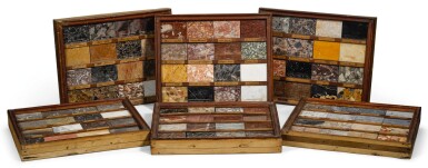 View full screen - View 1 of Lot 48. A COLLECTION OF SIX SPECIMEN MARBLE PANELS, FRENCH, EARLY 19TH CENTURY.