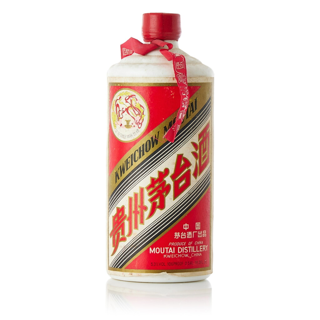 View full screen - View 1 of Lot 5069. 1980年產"飛天牌"貴州茅台酒 (大飛天) Kweichow Flying Fairy Moutai 1980 (1 BT54).