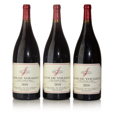 View full screen - View 1 of Lot 217. Clos de Vougeot 2010 Jean Grivot (3 MAG).