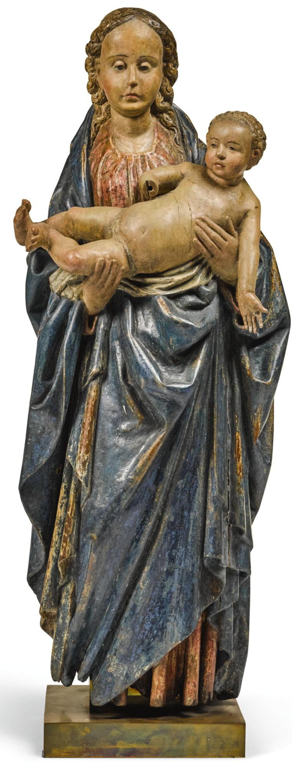 View full screen - View 1 of Lot 19. SOUTHERN NETHERLANDISH, BRABANT, CIRCA 1500 | VIRGIN AND CHILD .