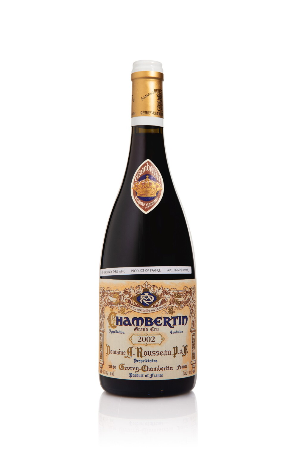 View full screen - View 1 of Lot 36. Chambertin 2002 Domaine Armand Rousseau (12 BT).