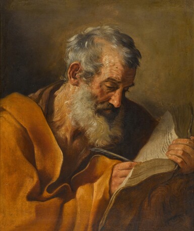 View full screen - View 1 of Lot 28. FOLLOWER OF GUIDO RENI | SAINT MARK.