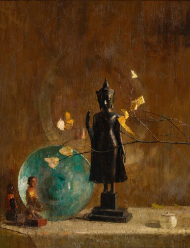 View full screen - View 1 of Lot 721. The Leaves Whisper.