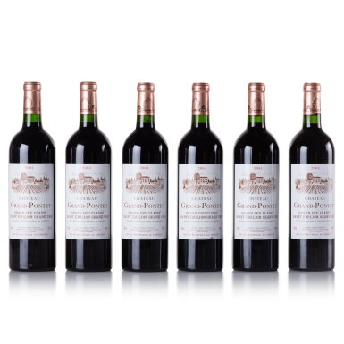 View full screen - View 1 of Lot 307. Château Grand Pontet 2000/2004 (18 BT).