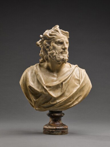 View full screen - View 1 of Lot 233. Bust of a Philosopher, possibly Seneca.