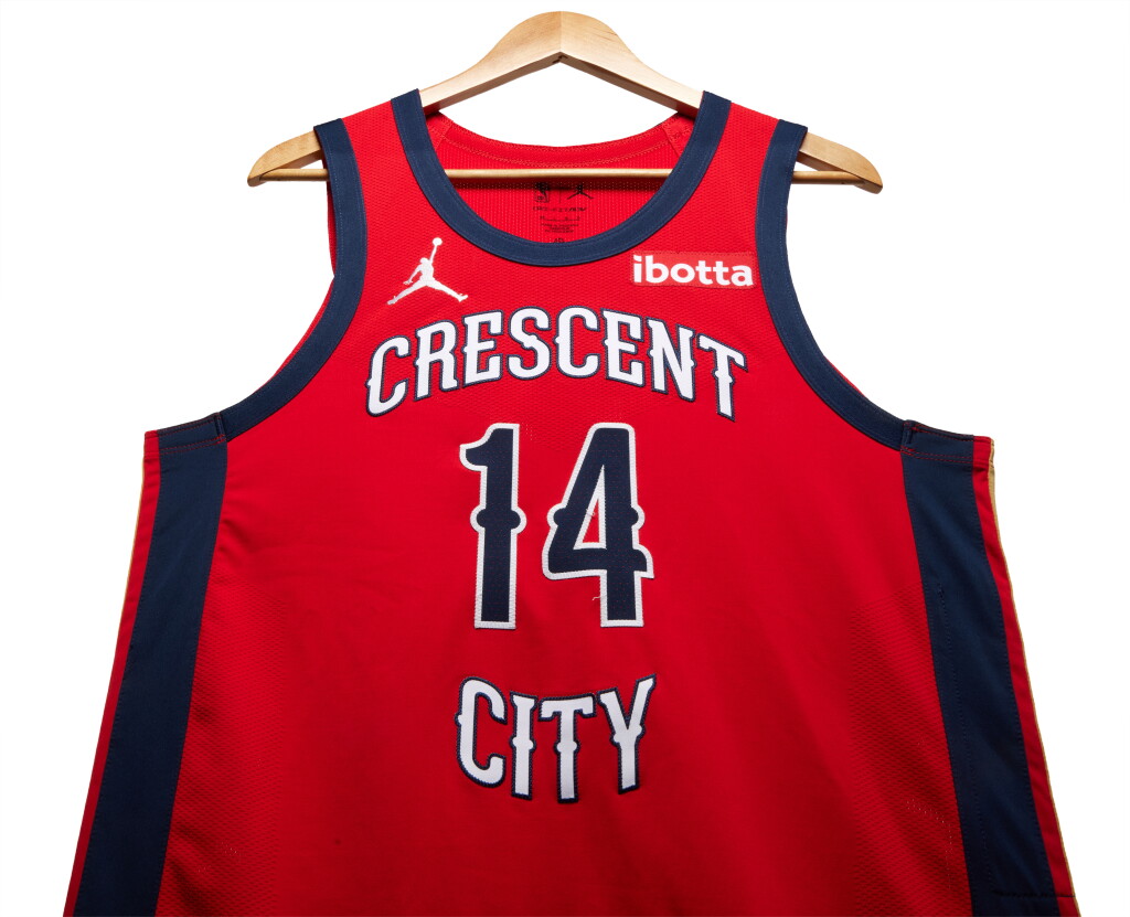 View full screen - View 1 of Lot 72. Brandon Ingram New Orleans Pelicans 2023-2024 Game Worn Statement Edition Jersey.