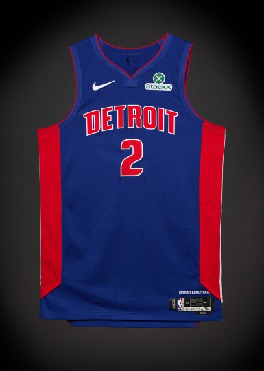 View full screen - View 1 of Lot 22. Cade Cunningham Detroit Pistons 2025-2026 Game Worn Icon Edition Jersey | Double-Double.