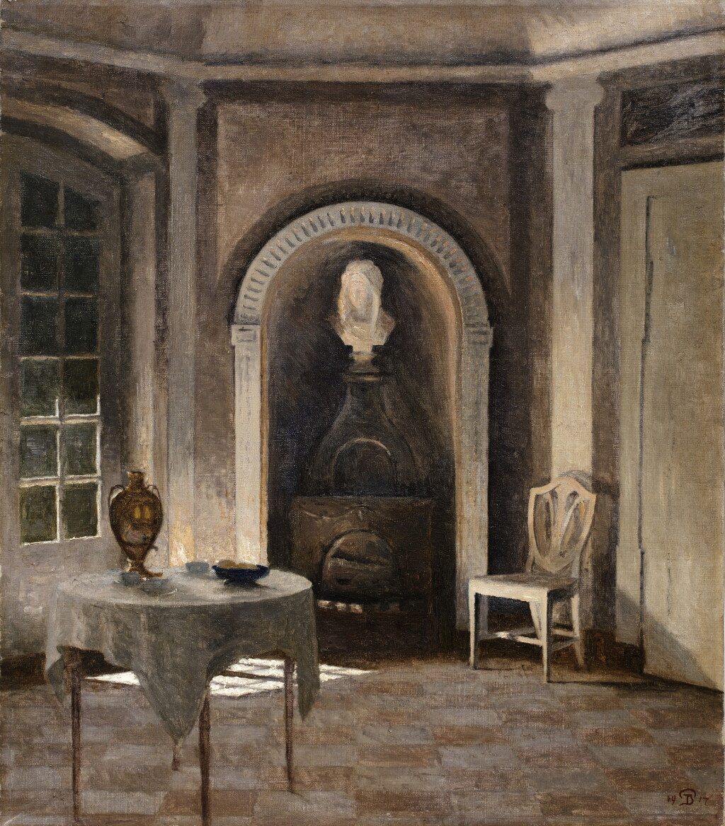 View full screen - View 1 of Lot 103. Interiør fra Liselund (Interior from Liselund).