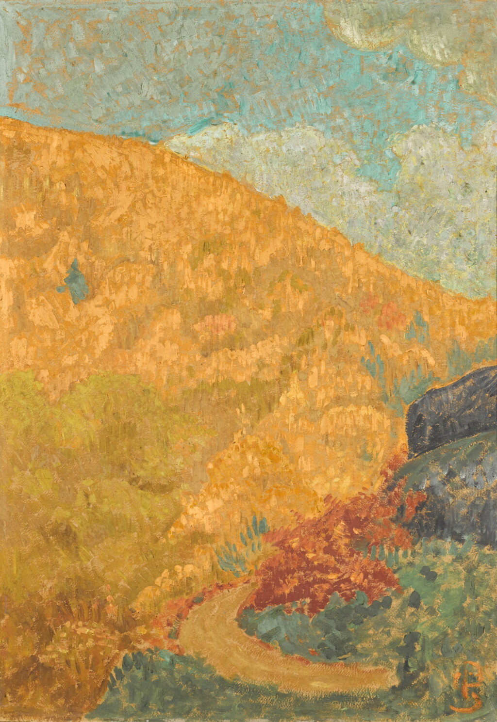 全螢幕檢視 - 查看396PAUL SÉRUSIER | PAYSAGE D’AUTOMNE À CHÂTEAUNEUF的1