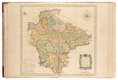 View full screen - View 1 of Lot 25. DONN | A map of the county of Devon, 1765.