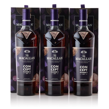 View full screen - View 1 of Lot 9186. The Macallan Concept No.2 40.0 abv NV (3 BT70).