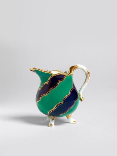 View full screen - View 1 of Lot 624. A Sèvres Porcelain Milk Jug (Pot à lait à trois pieds), circa 1760.
