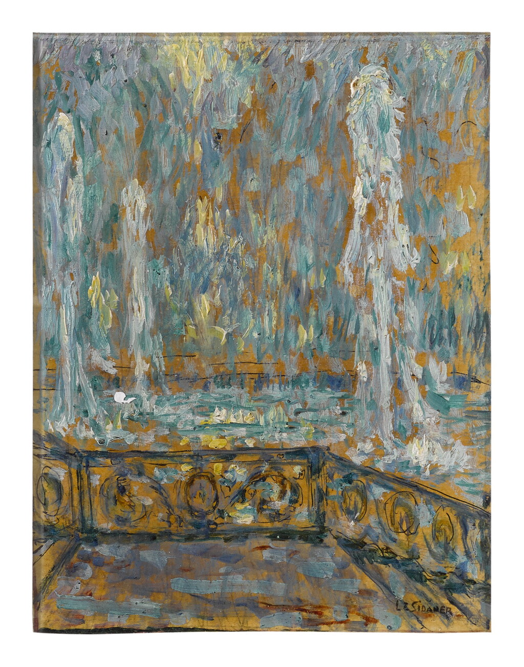 View full screen - View 1 of Lot 61. HENRI LE SIDANER | LES JETS D'EAU, VERSAILLES.