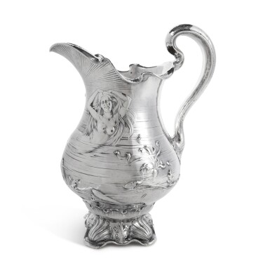 View full screen - View 1 of Lot 446. An American Silver Water Pitcher, Martelé, Gorham Mfg. Co., Providence, RI, 1903.