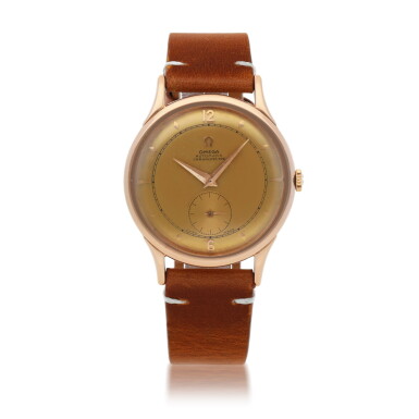 View full screen - View 1 of Lot 424. CENTENARY, REF 2500 PINK GOLD WRISTWATCH CIRCA 1944.